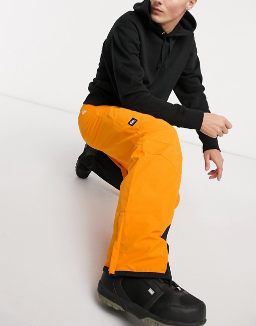 Quiksilver Boundry ski pant in yellow