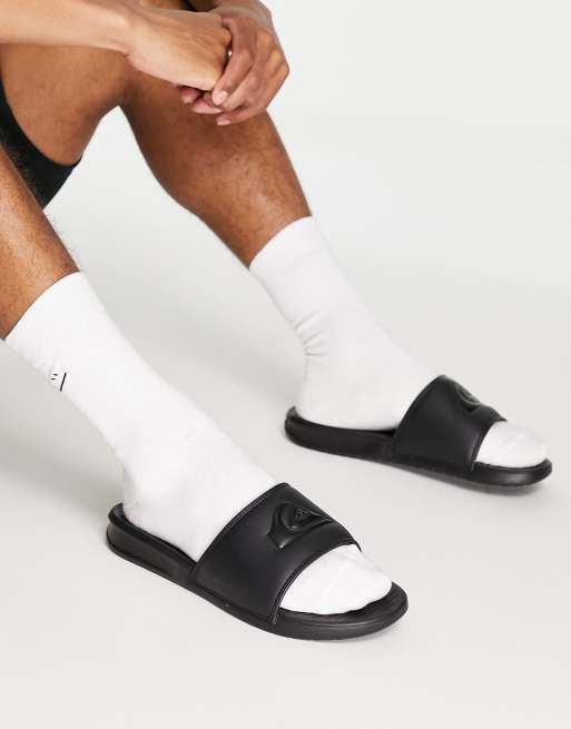 ASOS DESIGN chunky sliders in black