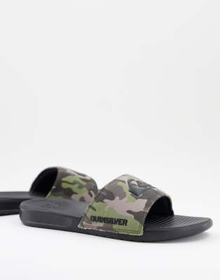 Quiksilver Bright Coast sliders in camo