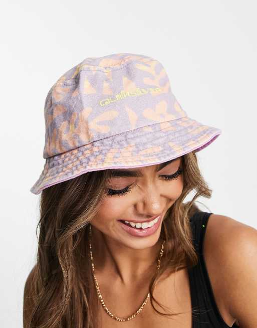 Quiksilver – Classic – Anglerhut in Rosa geblümt