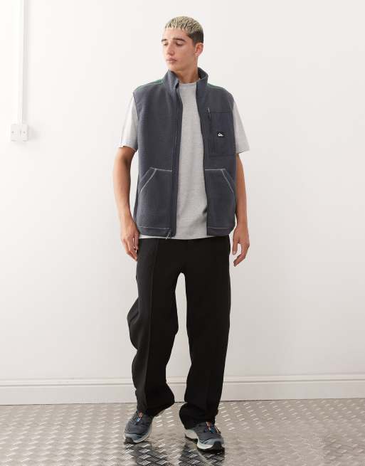 Quiksilver Clean coast gilet full zip fleece in india ink - BLACK, 2 of 5
