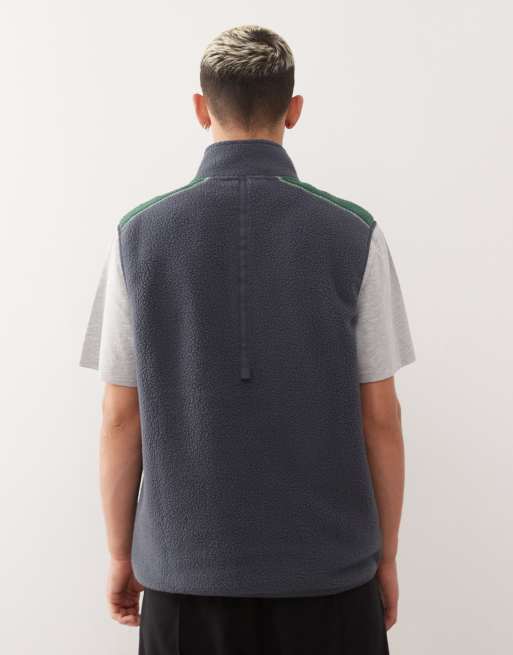 Quiksilver Clean coast gilet full zip fleece in india ink - BLACK, 3 of 5