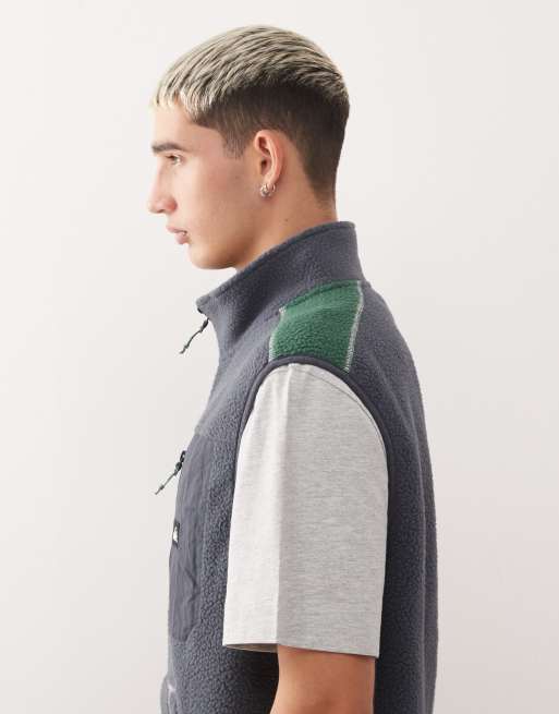 Quiksilver Clean Coast Polaire zippée sans manches Encre d