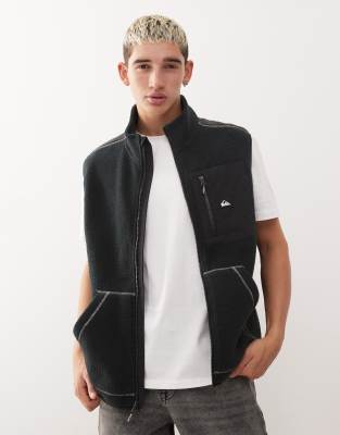 Quiksilver - Clean Coast - Polaire zippée sans manches - Noir