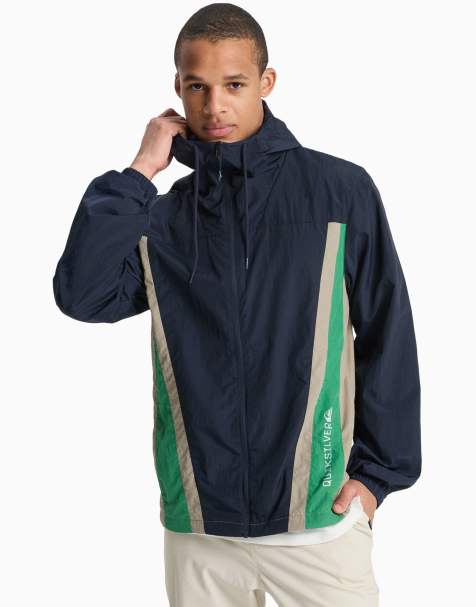 Quiksilver – Clicker – Windjacke in Schwarz mit Kapuze - view 1