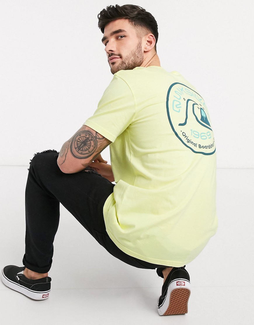 Quiksilver - Close Call - T-shirt in geel