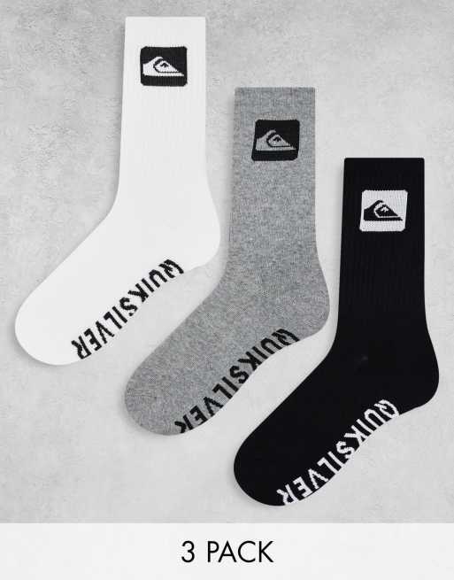 Quiksilver - Confezione da 3 paia di calzini multicolore