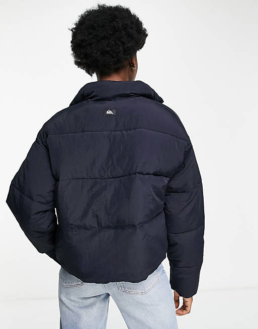  Quiksilver Cropped puffer jacket in black Exclusive at  