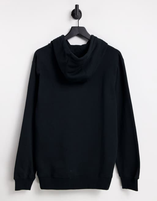 Quiksilver – Czarna bluza z kapturem z dużym logo, 2 z 4