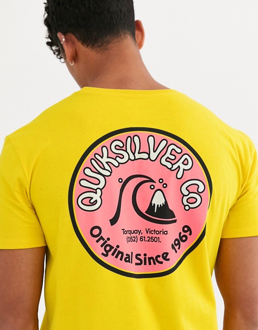 Quiksilver Daily Wax t-shirt in yellow