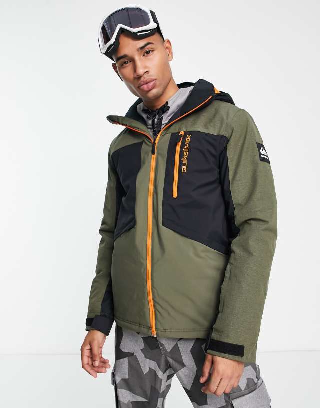 Quiksilver Dawson ski jacket in olive