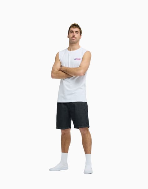 Quiksilver denim shorts in black - view 1