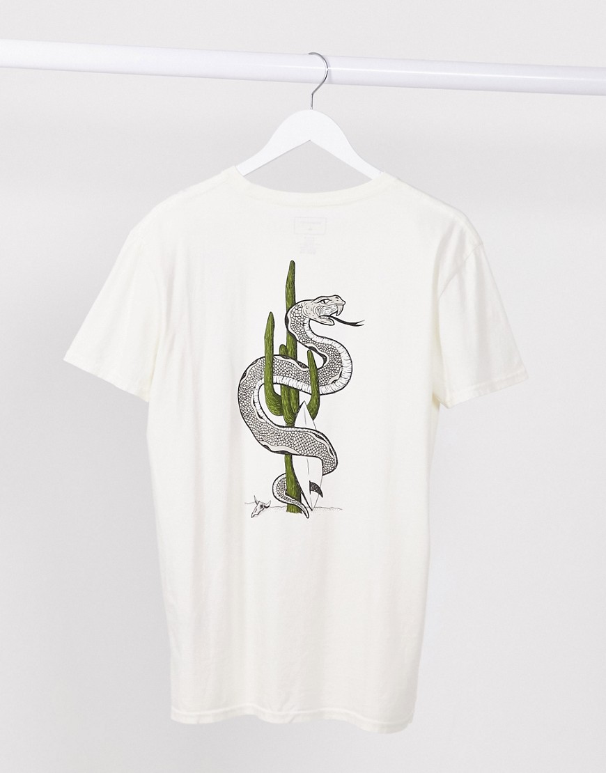Quiksilver - Desert Tripping - T-shirt in wit