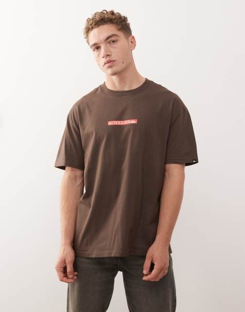 Quiksilver – DNA Clicker – Kurzärmliges T-Shirt in Schokobraun - view 1