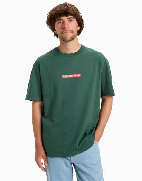 Quiksilver – DNA Clicker – Kurzärmliges T-Shirt in Trekking-Grün - view 1