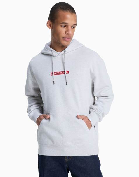 Quiksilver – DNA – Kapuzenpullover in hellem Heidegrau - view 1