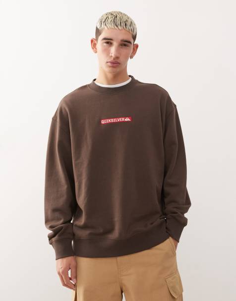 Quiksilver Dna sweatshirt in chocolate brown - view 1
