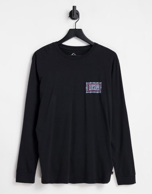 Quiksilver Electric Feels long sleeve T-shirt in black, 3 of 4