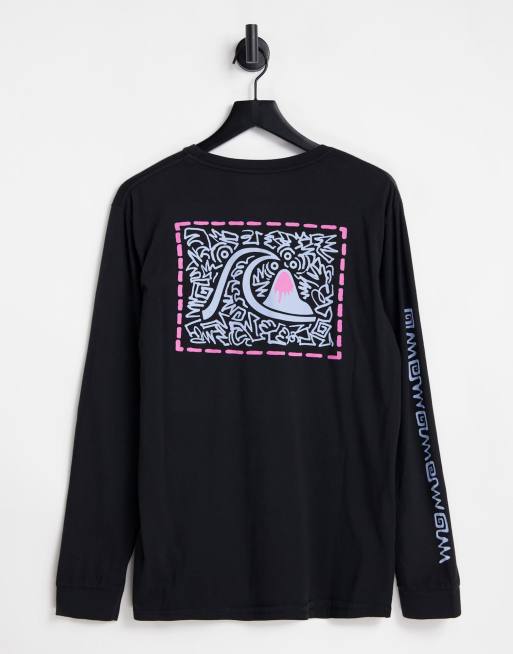 Quiksilver - Electric Feels - T-shirt met lange mouwen in zwart