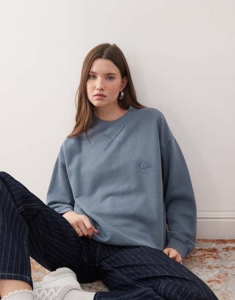 Quiksilver Essential crew neck in china blue - view 1