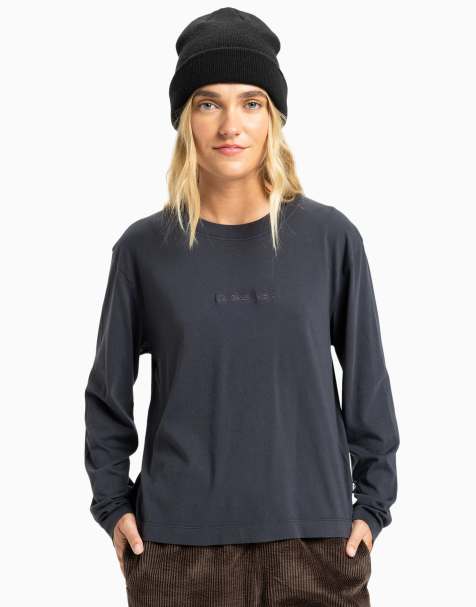 Quiksilver Essential long sleeve t-shirt in tarmac