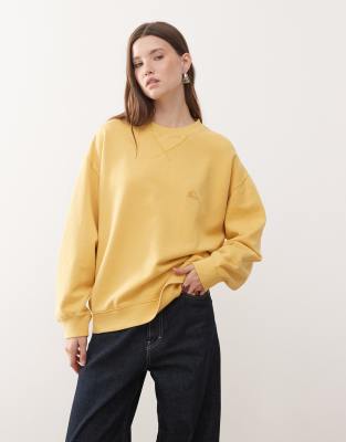 Quiksilver - Essential - Oberteil in Rattan-Gelb mit Rundhalsausschnitt