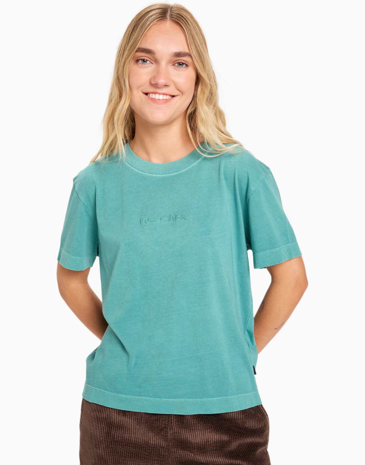 Quiksilver Essential short sleeve t-shirt in deep sea