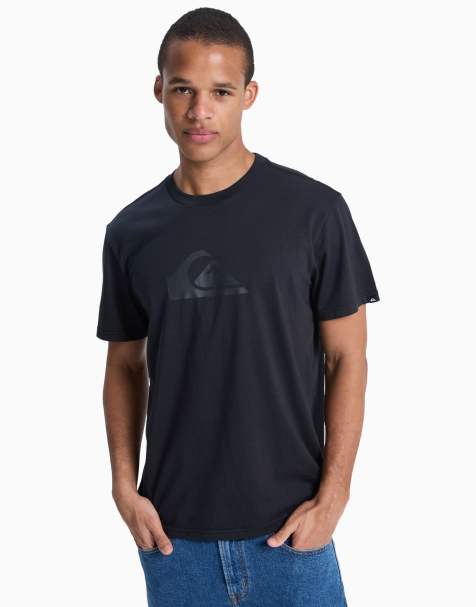 Quiksilver Ev comp logo short sleeve t-shirt in black - view 1