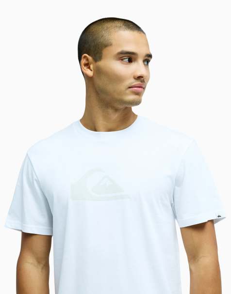Quiksilver Ev comp logo short sleeve t-shirt in white