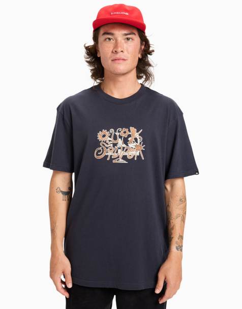 Quiksilver Ev natural smash short sleeve t-shirt in dark navy - view 1