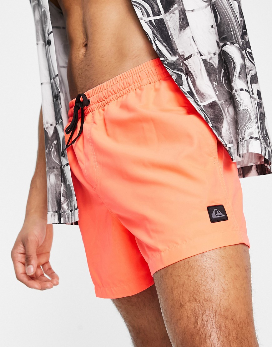 Quiksilver Everyday 15 Volley Boardshorts In Coral-Red