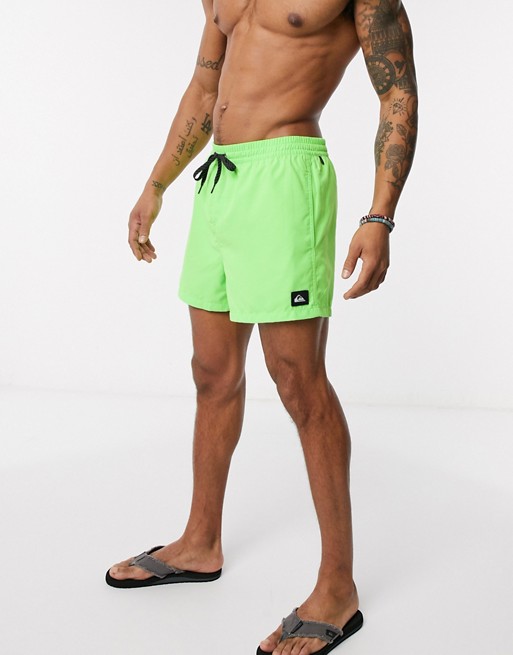Quiksilver Everyday Volley 15 inch board shorts in green | ASOS