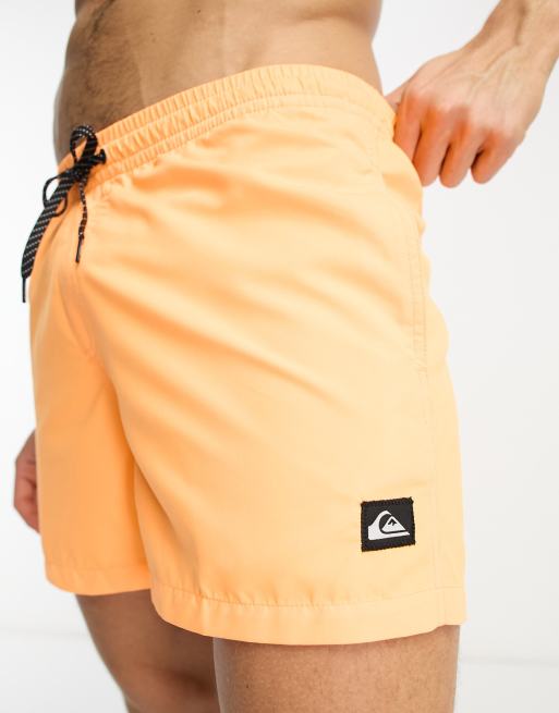 Short de best sale bain quiksilver orange