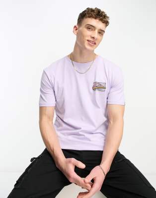 Quiksilver fade t-shirt in lilac