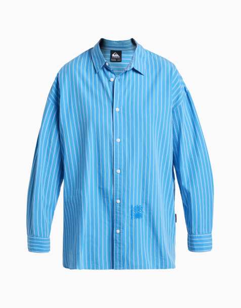 Quiksilver – Finvoy – Langärmliges Hemd in Blau - view 1