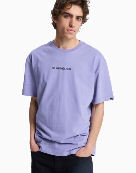 Quiksilver Fractured wave short sleeve t-shirt in purple