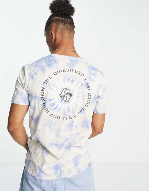 Quiksilver High Tide t-shirt in tie dye pink, 2 of 4
