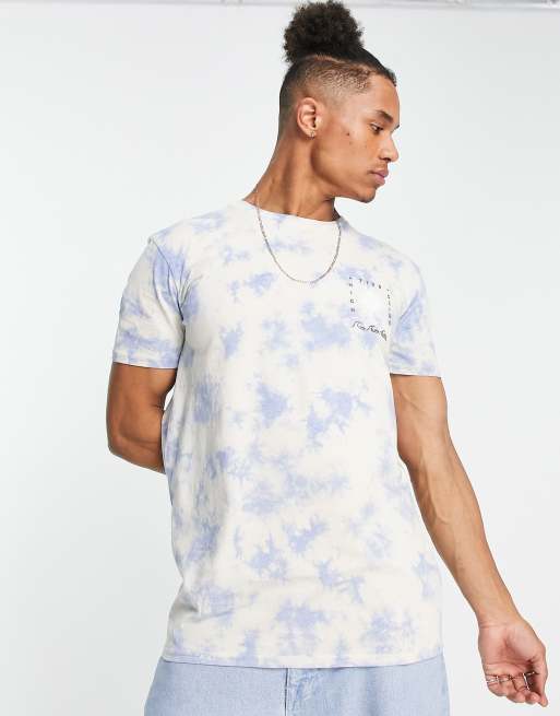 Quiksilver High Tide t-shirt in tie dye pink, 4 of 4