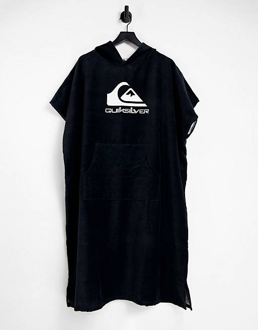 Quiksilver hooded towel in black 