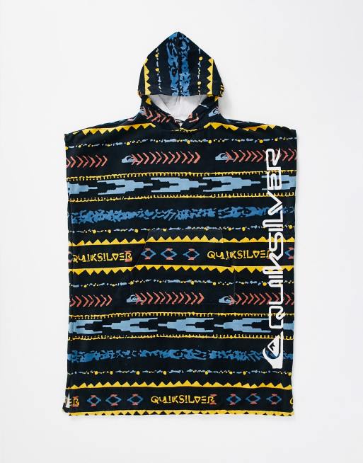 Quiksilver hoody towel in aztec blue