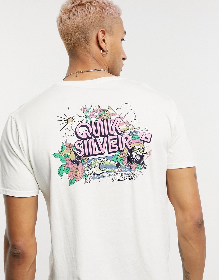 Quiksilver - Informal Disco - T-shirt in wit