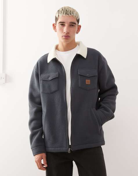 Quiksilver – Jacke aus Sherpafleece in India Ink - view 1