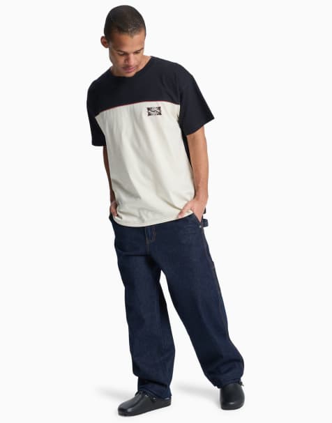 Quiksilver - Jean baggy style charpentier - Bleu - view 1