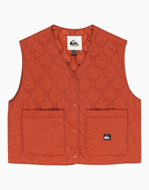 Quiksilver Kalong puff vest in henna - view 1