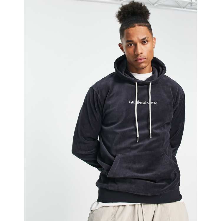 Quiksilver ASOS cord in | black knitted hoodie