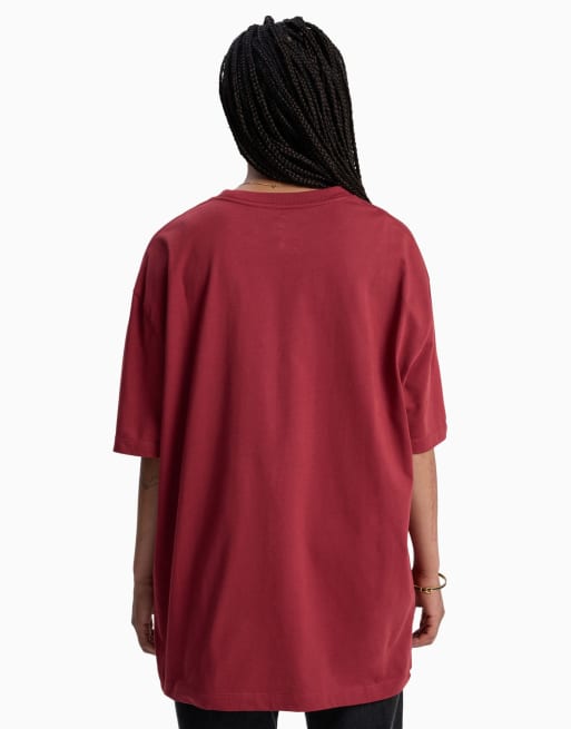 Quiksilver – Kurzärmliges Boyfriend-T-Shirt in Rot, 2 von 4