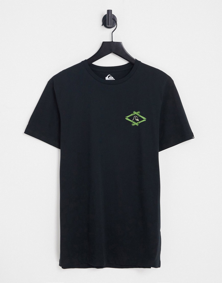 quiksilver - last set - svart t-shirt-svart/a