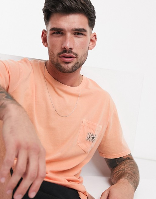 Quiksilver Lazy Submissions t-shirt in orange