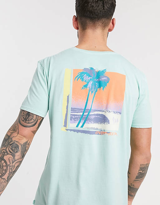  Quiksilver Lazy Sun t-shirt in light blue 