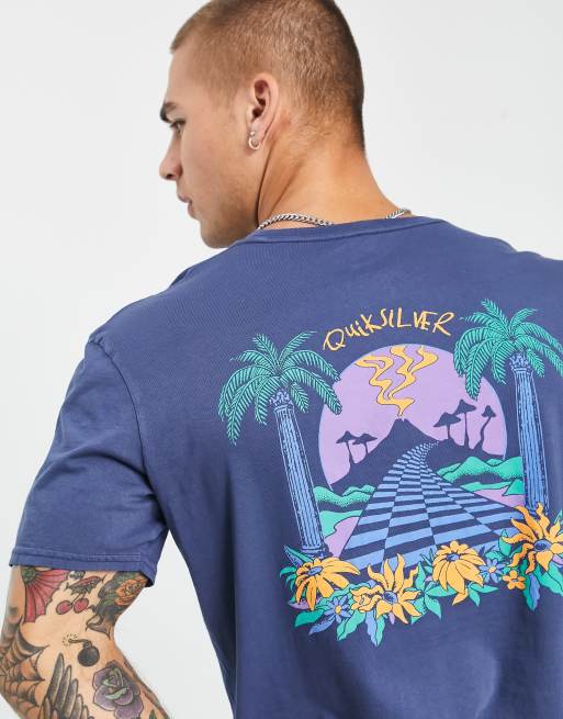 Quiksilver - Little Paradise - T-shirt in marineblauw 
